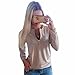 Lady Winter/Fall Hoodies Long Sleeves Zipper Round Collar Simple Loose New
