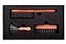 ZilberHaar Beard Brush Grooming Kit - Stiff Bristles Boar Bristles - Ideal for Medium to Long, Thick Beards - Distributes Balm & Oil for Growth/Styling - With Brush Cleaning Tool