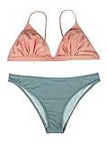 Women's Vintage Push Up Tankini Swimsuit High Waisted Two Piece Bathing Suit