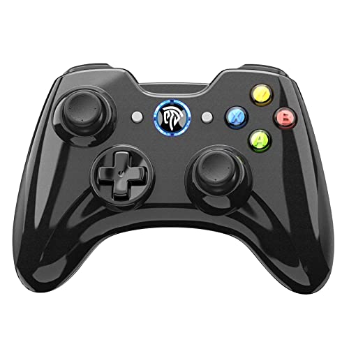 EasySMX Wireless Gaming Controller, Dual-Vibration Joystick Gamepad Computer Game Controller for PC Windows 7/8/10, PS3, Android TV, Switch