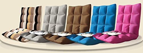 Adjustable Floor Lounge Chairs Folding Sofa Recliner a Lazy Man Sofa,Soft Cushion Foldable Tatami Futon Chairs Bean Bags, Blue