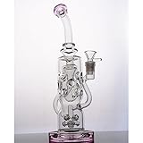 Glass-100 Newest 11 Inch Tall 14 mm Joint Glass Filter Cup Pipes (Random color)