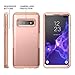 YOUMAKER Case for Galaxy S10+ Plus, Rose Gold Heavy Duty Protection Full Body Shockproof Slim Fit Without Built-in Screen Protector Cover for Samsung Galaxy S10 Plus 6.4 inch - Rose Gold/Pink