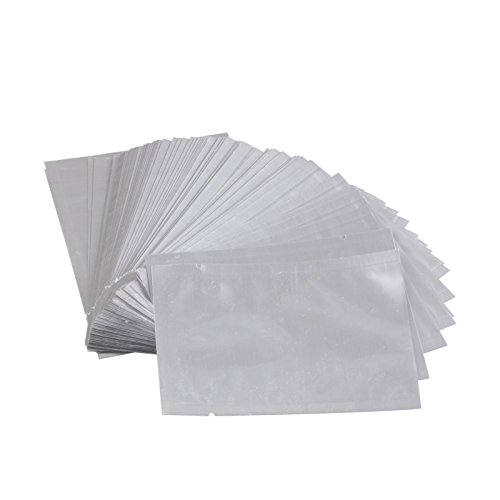Click Here to See More Images ZFE 100Pcs Silver Aluminum Foil Mylar Bag Vacuum Sealer Package Shipping Safety Food Pack Of 100Pcs
