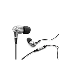 Denon ah c720 Auriculares in ear, color negro Plateado