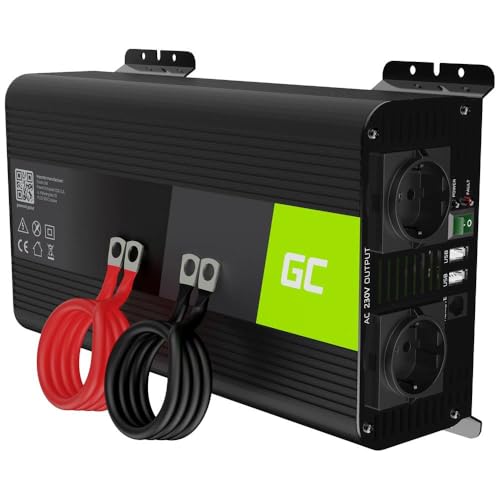 Green Cell PRO Car Power Inverter Converter 12V to 230V 1000W/2000W Pure sine