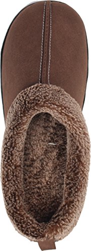 LUXEHOME Men's Cozy Fluff House Footwear/Slipper (10-11 US, Coffee)