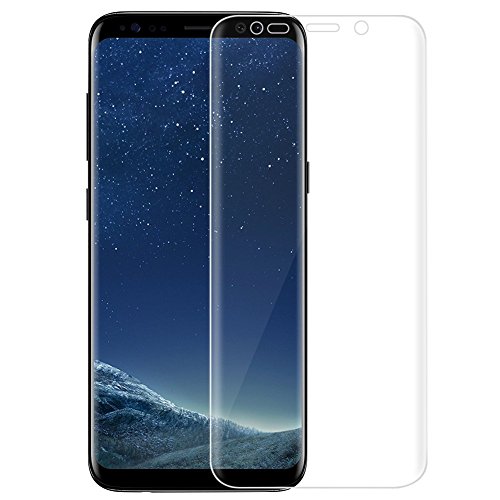 [2 Stück] 3D Panzerglas für SAMSUNG GALAXY S8 [3D FULL SCREEN VOLLUMRANDUNG] Transparent Durchsichtig von Vada-Tec, 3D-Kurven-fit, 9H Härte Glasfolie, Schutzfolie Displayschutzfolie,Bildschirmschutz gebogen [3DTouch Kompatibel]