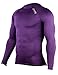 HUGE SPORTS Men's Fleece Coldgear Thermal Baselayer Compression Shirt Long Sleeves