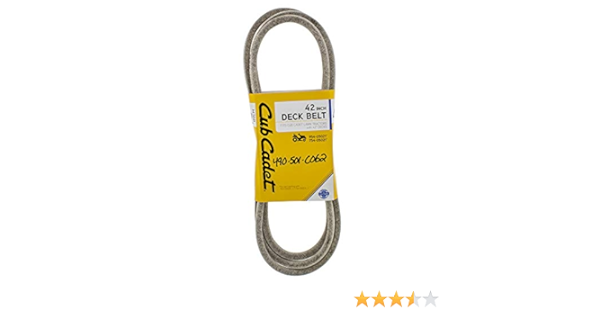 cub cadet 50 inch deck belt length