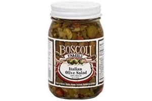 BOSCOLI FAMILY Boscoli Italian Olive Salad - Small, 15.5 ounce (Pack of 2)