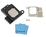 EShine Ear Speaker Earpiece Replacement + Bracket (Holder) + 2 Screws for iPhone 5S A1533, A1457, A1530, A1533, A1453 (ALL CARRIERS) + Cloth
