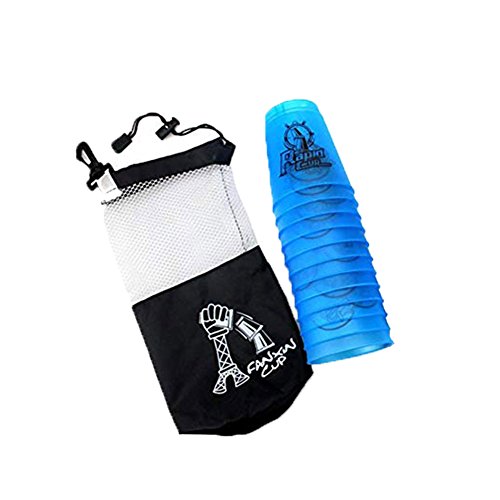 Quick Stacks Cups 12 Pack of Sports Stacking Cups Speed Training Game Challenge Competition Party Toy with Carry Bag(Blue)
