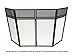 DJ Event Facade White/Black Scrim Metal Frame Booth + 20