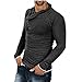 Mens Stylish Tops Slim Fit Casual Fashion T-Shirts Polo Shirt Long Sleeve Tee