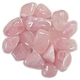 Rose Quartz African Tumbled Smooth Crystal Stone Pieces (10)