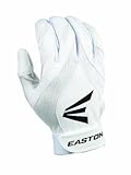 Easton Women's Synergy II Fastpitch Batting Gloves (Large, White/White)