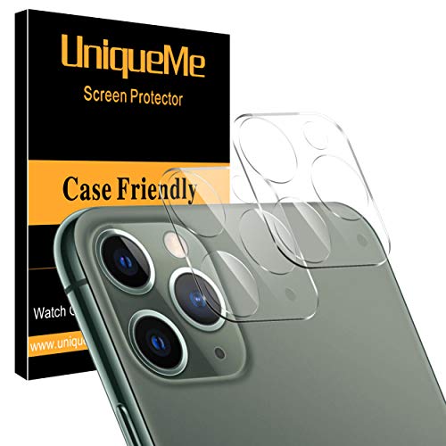 [ 2 Pack ] UniqueMe Camera Lens Protector for iPhone 11 Pro/iPhone 11 Pro Max [High Definition] Scratch Resistant