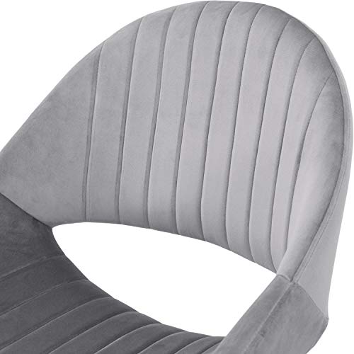 ovios Cute Desk Chair, Plush Velvet Office Chair, Modern Adjustable