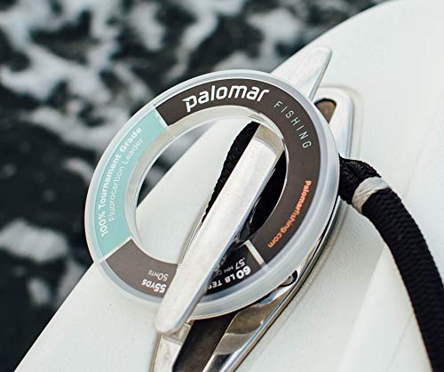 100% FLUOROCARBON LEADER 80lb | TOURNAMENT Fishing Line | 55 YARD SPOOL | Lowest Stretch Index & .66mm Diam is THINNEST in Floro Market | Abrasion Resistent | Invisible w/ TOP Tensile/Knot Strength