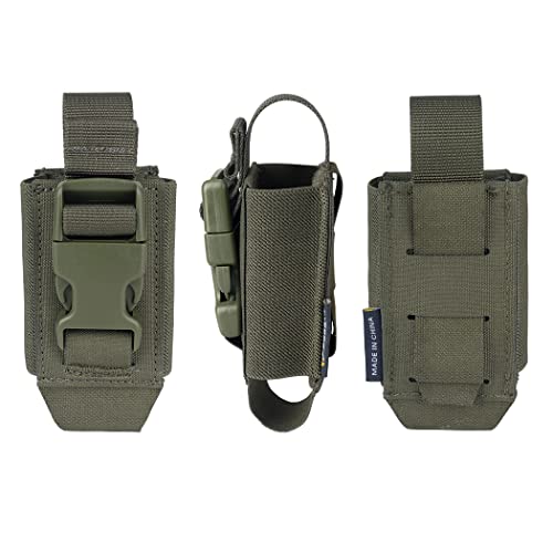 IDOGEAR Tactical Flashlight Holder Molle flashbang Pouch Magazine Pouch