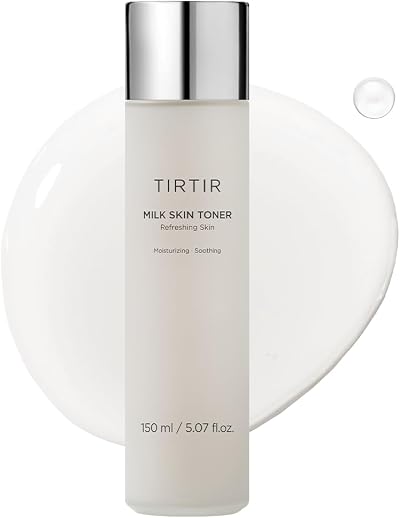 TIRTIR Milk Skin Rice Toner 150ml Deep Hydration Niacinamide Ceramide Vegan