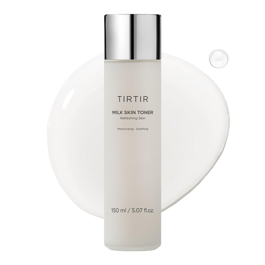 TIRTIR Milk Skin Rice Toner - Deep Moisturizing, Hydrating and Refreshing for face, Niacinamide, Ceramide, Rice Bran Extract, Nature-Oriented Ingredients, Korean Skin Care, Vegan (150ml, Original)