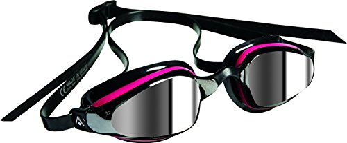MP Michael Phelps K180 Swim Goggles, Made In Italy (Mirror Lens / Pink Black)