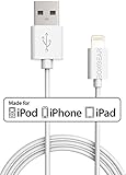 Apple Lightning to USB Cable, {Apple MFi Certified} Boxgear 3ft / 90cm for iPhone 6S/ 6S Plus / 6 Plus / 6 / 5S / 5C / 5 / iPad Air / Air 2 / iPad mini / mini 2 / mini 3 / iPad 4th generation and iPod nano 7th generation White