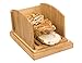 Toughard Bamboo Compact Foldable Bread Slicer Cutting Guide with Crumb Catcher Tray for Homemade Bread, Loaf Cakes & Bagels, 3 Thickness Slices Adjustable (New Version)