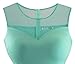 Sylvestidoso Women's A-Line Sleeveless Pleated Little Light Green Cocktail Party Dress (XL, Light Green)