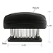 Meat Tenderizer with 48 Stainless Steel Blades, Black