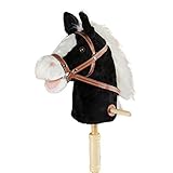 HollyHOME Horse Stick with Sound Toy Stuffed Animal Horse Stick 36 Inches Black