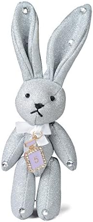 Hiigoo Women's Cute Rabbit Keychain For Handbag Shiny Rabbit Doll Puppet Key Chain