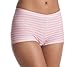 Maidenform womens Dream Cotton Boyshort Boy Shorts Panties, Pink Ribbon Stripe, 6 US