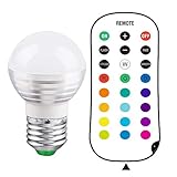 Danolt Wireless Remote Control with E27 Bulb 16 RGB Color Change