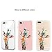 LEMONCOVER iPhone 8 Plus Case, iPhone 7 Plus Case ,Cute Novelty Animal Pattern on Soft TPU Silicone Protective Skin Ultra Slim Clear with Design Bumper Back Cover for iPhone 7 Plus,Painting Giraffe