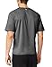 BALEAF Men's Rash Guard Short Sleeve Solid Swim Shirt Sun Protection Quick-Dry Compression Shirt Rashguard UPF 50+ Dark Grey L