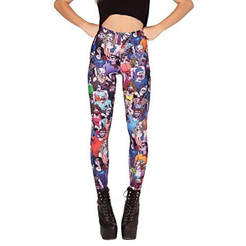 Pinroad Womens Walking Dead Gym Running Tight Leggings