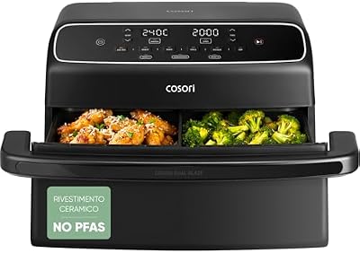 Twinfry Compact Friggitrice ad Aria 8,6 Litri, Air Fryer Ceramico