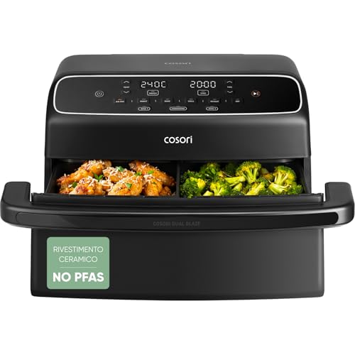 Twinfry Compact Friggitrice ad Aria 8,6 Litri, Air Fryer Ceramico