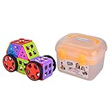 Newisland 66pcs Building Blocks Set, Inspiring Magnetic Stack Tiles, Creativity Toys for Kids