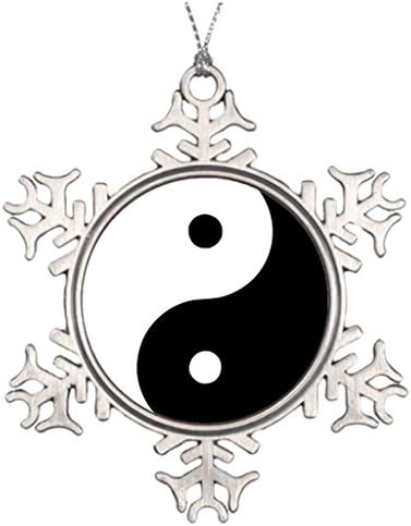 Hipporal Tree Branch Decoration Ying Yin Yang Photo Frame Snowflake Ornament