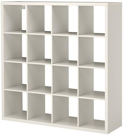Ikea Kallax Rangement A Etageres Blanc 147 X 147 Cm Compatible Avec Le Modele Expedit Amazon Fr Cuisine Maison