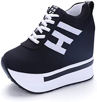 Womens Increased Within Flat Shoes Wedge Platform Sneaker Flat Wedges Canvas