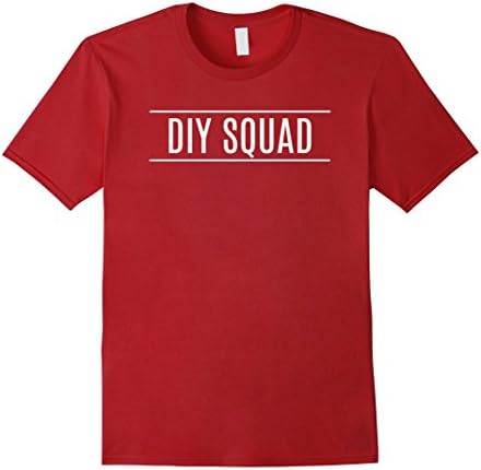 Mens DIY Squad Do It Yourself Crafting Carpenter T-shirt 2XL Cranberry