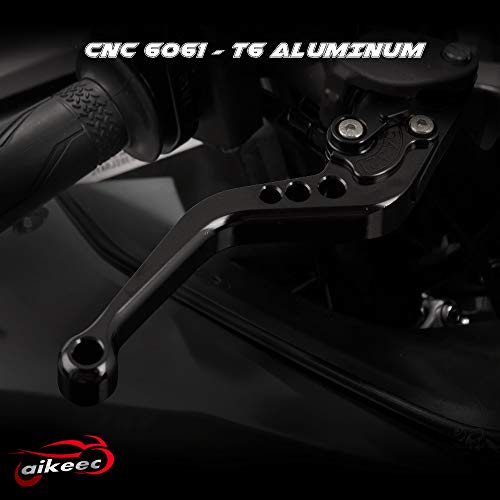image for aikeec Motorcycle CNC Brake and Clutch Levers Short Adjustable Brake C