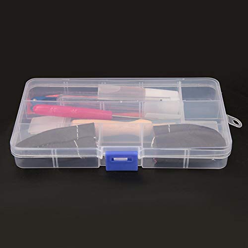 Bicaquu DIY Handcraft Wool Felting Tool Set Needle Felting Craft with 6 Mold Scissors Awl Tool Kits