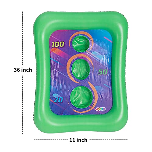 Inflatable Pool Toss Games Floating Cornhole Toss Set CornToss Board