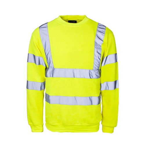 Supertouch 56846 Hi Vis Sweatshirt, 3X-Large, Yellow